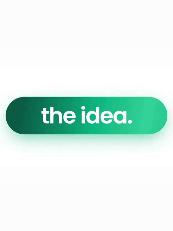 The words "the idea." on a green pill, from the opening of the Afeef Malik promo video